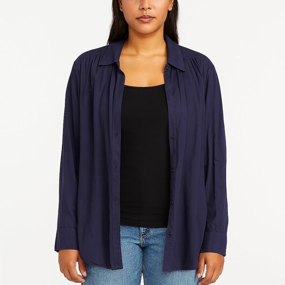 SALE GAP Blue Casual Button Down Shirt - Picture 1 of 5